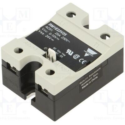 Carlo Gavazzi Relais : à semi-conducteurs Commande : 0÷10 V CC, 25 A, 90÷265 V CA RM1E monophasé, Relai Carlo Gavazzi Relais : à semi-conducteurs Commande : 0÷10 V CC, 25 A, 90÷265 V CA RM1E monophasé, Relai