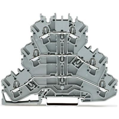 Wago BORNE PASSAGE 3 ETAGES 2,5MM2 PH/PH/PH (Divers), Accessoires électroniques + boîtier, Gris Wago BORNE PASSAGE 3 ETAGES 2,5MM2 PH/PH/PH (Divers), Accessoires électroniques + boîtier, Gris