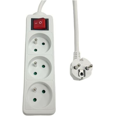 MicroConnect, Multiprise, 3-way Power Strip on/off (3x, CEE 7/3, 1.50 m) MicroConnect, Multiprise, 3-way Power Strip on/off (3x, CEE 7/3, 1.50 m)