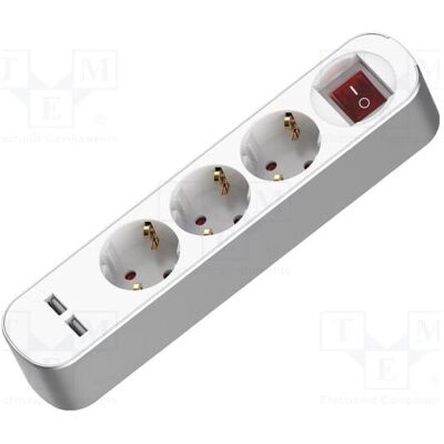 Plastrol, Rallonge, Rallonge H05VV-F 3G 1,5 mm² 5 m PVC blanc Nombre de prises : 5 (5 m) Plastrol, Rallonge, Rallonge H05VV-F 3G 1,5 mm² 5 m PVC blanc Nombre de prises : 5 (5 m)
