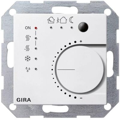 Gira KNX Régulateur continu Interrupteur à bouton poussoir. 4f 210027, Thermostat, Blanc Gira KNX Régulateur continu Interrupteur à bouton poussoir. 4f 210027, Thermostat, Blanc