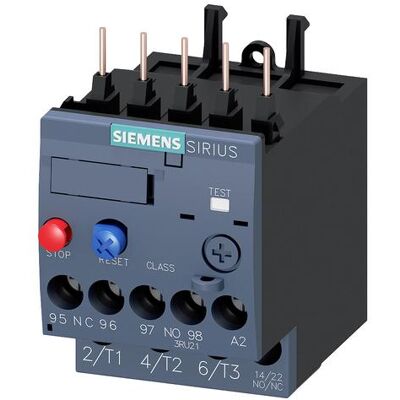 Relais de surcharge Siemens 3RU2116-1AB0 - Protection Moteur - Classe 10 Relais de surcharge Siemens 3RU2116-1AB0 - Protection Moteur - Classe 10