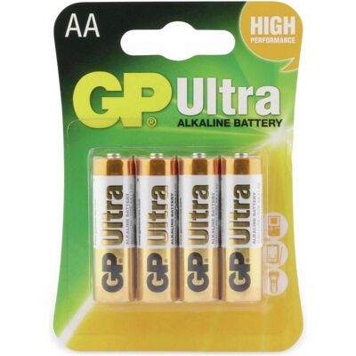 GP Batteries Ultra (4 pcs, AA), Batteries + piles GP Batteries Ultra (4 pcs, AA), Batteries + piles