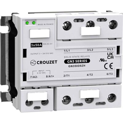 Crouzet GN350DSZH 50A Relais à semi-conducteurs - Automatisation industrielle Crouzet GN350DSZH 50A Relais à semi-conducteurs - Automatisation industrielle