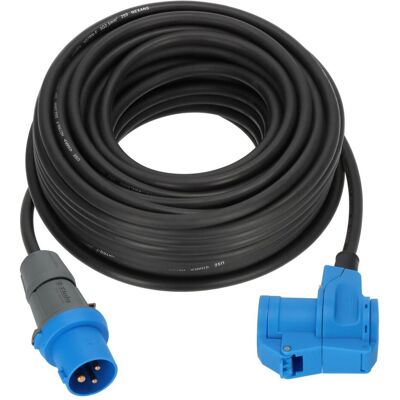 Brennenstuhl, Rallonge, 1168650525 Strom Verlängerungskabel Blau, Schwarz 25 m H07RN-F 3G (25 m, CEE 16/3, CEE 7/3) Brennenstuhl, Rallonge, 1168650525 Strom Verlängerungskabel Blau, Schwarz 25 m H07RN-F 3G (25 m, CEE 16/3, CEE 7/3)
