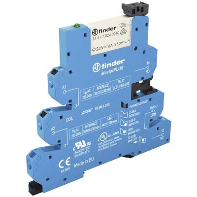 Finder 39.61.8.230.0060 Relais de couplage 230 V/AC 6 A 1 inverseur 1 pc., Relai Finder 39.61.8.230.0060 Relais de couplage 230 V/AC 6 A 1 inverseur 1 pc., Relai