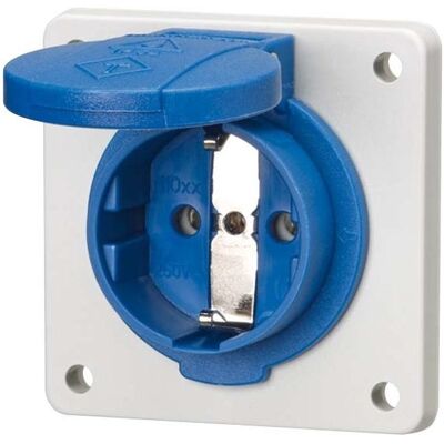 Mennekes 11031F Prise Schuko Bleue - Prise électrique Mennekes 11031F Prise Schuko Bleue - Prise électrique