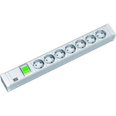 Unité de distribution d'énergie Bachmann en aluminium - 7 prises - câble 2m - 230V - Montage en rack Unité de distribution d'énergie Bachmann en aluminium - 7 prises - câble 2m - 230V - Montage en rack