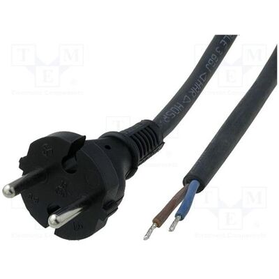 Jonex, Rallonge, Câble H05RR-F 2 × 1,5 mm², fiche CEE 7/17 (C), câbles en caoutchouc noir (2 m, CEE 7/17) Jonex, Rallonge, Câble H05RR-F 2 × 1,5 mm², fiche CEE 7/17 (C), câbles en caoutchouc noir (2 m, CEE 7/17)