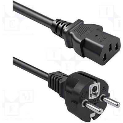 Qoltec, Rallonge, Kabel zasilający Kabel zasilający SCHUKO CEE 7/7 (E/F) IEC C13 3*0.75mm2 1.5m (1.50 m, CEE 7/7) Qoltec, Rallonge, Kabel zasilający Kabel zasilający SCHUKO CEE 7/7 (E/F) IEC C13 3*0.75mm2 1.5m (1.50 m, CEE 7/7)