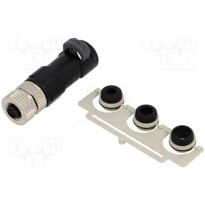Harting Connecteur : fiche M12, broche 5, femelle, 60 V, droite, IP67, sertie, Câble + prise électronique Harting Connecteur : fiche M12, broche 5, femelle, 60 V, droite, IP67, sertie, Câble + prise électronique