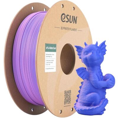 eSUN PLA MATTE DUAL 1,75mm PURPLE BLUE 1kg (PLA, 1.75 mm, 1000 g), Filament 3D, Bleu, Violet eSUN PLA MATTE DUAL 1,75mm PURPLE BLUE 1kg (PLA, 1.75 mm, 1000 g), Filament 3D, Bleu, Violet