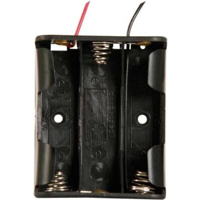 Velleman COUPLEUR DE 3 PILES AA (LR6), A FILS, Pile : accessoires, Noir Velleman COUPLEUR DE 3 PILES AA (LR6), A FILS, Pile : accessoires, Noir