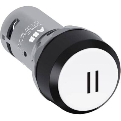 ABB Bouton-poussoir 1 contact NO "II" blanc, Bouton + interrupteur, Blanc ABB Bouton-poussoir 1 contact NO "II" blanc, Bouton + interrupteur, Blanc