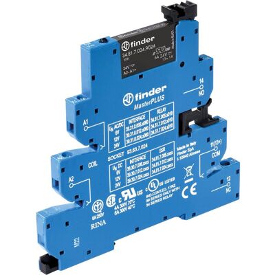 Finder 39.30.3.230.9024 Relais - Semi-conducteurs, 230-240V, 6A, LED Finder 39.30.3.230.9024 Relais - Semi-conducteurs, 230-240V, 6A, LED