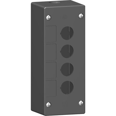 Schneider Electric XALG04 - Station de contrôle vide avec 4 ouvertures - Boîtier Schneider Electric XALG04 - Station de contrôle vide avec 4 ouvertures - Boîtier