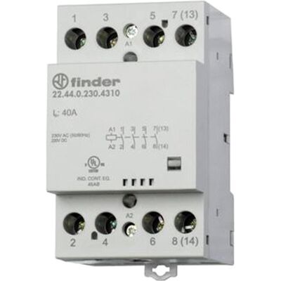 Finder 22.44.0.024.4410 Contacteur d'installation - IP20 Finder 22.44.0.024.4410 Contacteur d'installation - IP20