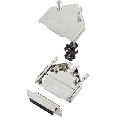 TRU Components TCDTPKM25DMSK - Kit connecteurs femelle D-Sub 25 pôles - Argent TRU Components TCDTPKM25DMSK - Kit connecteurs femelle D-Sub 25 pôles - Argent