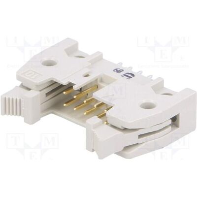 Harting Connecteur : prise IDC mâle, broche n° 6, SEK, droite, 1 A, THT, 2,54 mm, Câble + prise électronique, Gris Harting Connecteur : prise IDC mâle, broche n° 6, SEK, droite, 1 A, THT, 2,54 mm, Câble + prise électronique, Gris