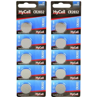 Ansmann Pile bouton au lithium CR2032, lot de 10 (10 pcs, CR2032), Batteries + piles Ansmann Pile bouton au lithium CR2032, lot de 10 (10 pcs, CR2032), Batteries + piles