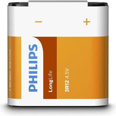 Philips Durée de vie de la pile 3R12 (1 pcs, 3R12, 3000 mAh), Batteries + piles Philips Durée de vie de la pile 3R12 (1 pcs, 3R12, 3000 mAh), Batteries + piles