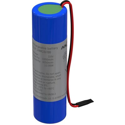 Ansmann Batterie spéciale 18650 Câble Li-Ion 3.6 V 3350 mAh (1 pcs, 18650, 3350 mAh), Batteries + piles Ansmann Batterie spéciale 18650 Câble Li-Ion 3.6 V 3350 mAh (1 pcs, 18650, 3350 mAh), Batteries + piles