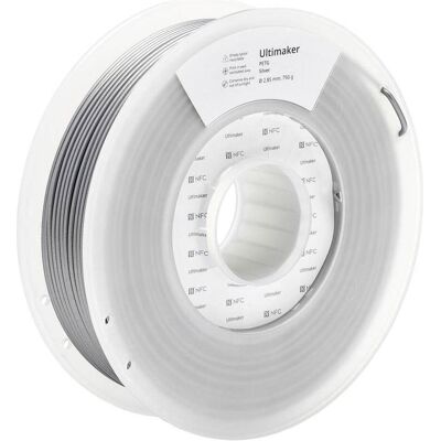 UltiMaker 227326 Filament PETG Argent - Résistant aux produits chimiques et à la chaleur - 2.85mm 750g UltiMaker 227326 Filament PETG Argent - Résistant aux produits chimiques et à la chaleur - 2.85mm 750g