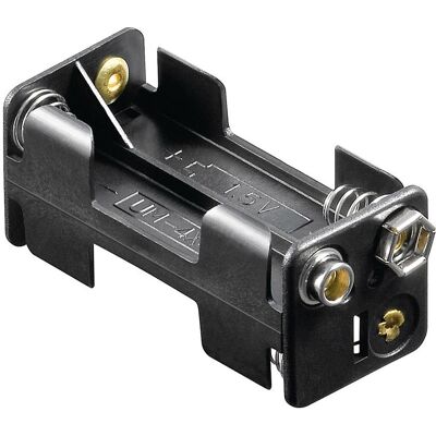 Goobay 4x AAA Micro porte-piles, Pile : accessoires, Noir Goobay 4x AAA Micro porte-piles, Pile : accessoires, Noir