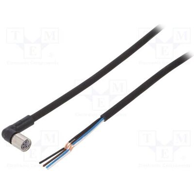 Omron Câble : pour capteurs/automatisation connecteur : 4 M8 femelle coudé longueur : 10 m, Câble + prise électronique, Noir Omron Câble : pour capteurs/automatisation connecteur : 4 M8 femelle coudé longueur : 10 m, Câble + prise électronique, Noir