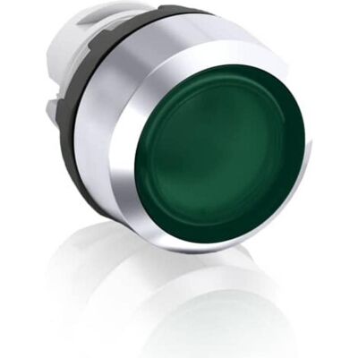 ABB Présentation du bouton-poussoir lumineux, Bouton + interrupteur, Vert ABB Présentation du bouton-poussoir lumineux, Bouton + interrupteur, Vert