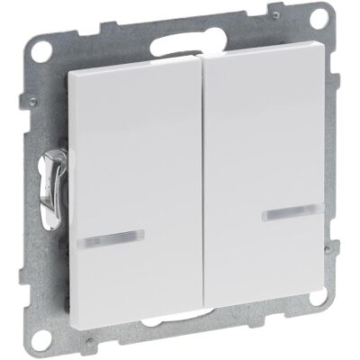 Legrand Seano with Netatmo 765642 Interrupteur en série 2x250W par canal, Bouton + interrupteur, Blanc Legrand Seano with Netatmo 765642 Interrupteur en série 2x250W par canal, Bouton + interrupteur, Blanc