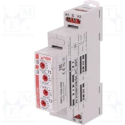 Relpol Module d'automatisation : minuterie 1 s à 10 jours, SPDT, 250 V CA/16 A, 24 V CC/16 A, Relai Relpol Module d'automatisation : minuterie 1 s à 10 jours, SPDT, 250 V CA/16 A, 24 V CC/16 A, Relai