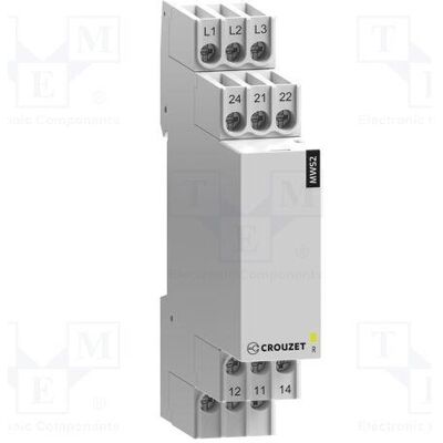Crouzet Relais de surveillance MWS23x208/440 V CA 84873021, Relai Crouzet Relais de surveillance MWS23x208/440 V CA 84873021, Relai