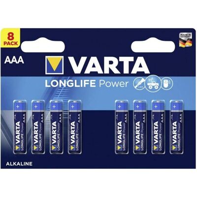 Varta LR03 - Piles Alcalines AAA - Pack de 8 Varta LR03 - Piles Alcalines AAA - Pack de 8