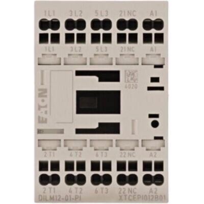 Eaton DILM12-01(24V#199248) Contacteur - 3 pôles, 24V DC, 5,5 kW Eaton DILM12-01(24V#199248) Contacteur - 3 pôles, 24V DC, 5,5 kW