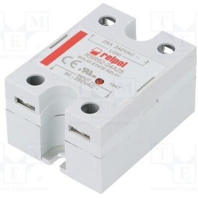 Relpol Relais : à semi-conducteurs Ucntrl : 90÷280 V CA, 25 A, 48÷280 V CA, RSR52, IP20, Relai Relpol Relais : à semi-conducteurs Ucntrl : 90÷280 V CA, 25 A, 48÷280 V CA, RSR52, IP20, Relai