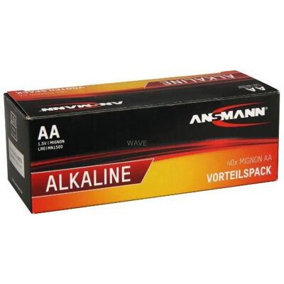 Ansmann Mignon Red 40xAA Box - Pile (40 pcs, AA), Batteries + piles Ansmann Mignon Red 40xAA Box - Pile (40 pcs, AA), Batteries + piles
