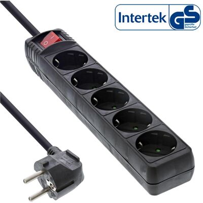 InLine Rallonge Electrique - 5 Prises - 1,5 m - Noir - Extension électrique InLine Rallonge Electrique - 5 Prises - 1,5 m - Noir - Extension électrique