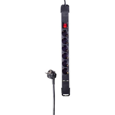 Shiverpeaks, Multiprise, BS09-20265 Unité de distribution d'alimentation (PDU) 6 sorties CA Noir (6x, 1.50 m) Shiverpeaks, Multiprise, BS09-20265 Unité de distribution d'alimentation (PDU) 6 sorties CA Noir (6x, 1.50 m)