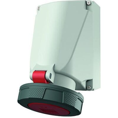 Mennekes, Prise de courant, MEN 132A 63A4P 6H400V Boîte murale IP67 Mennekes, Prise de courant, MEN 132A 63A4P 6H400V Boîte murale IP67
