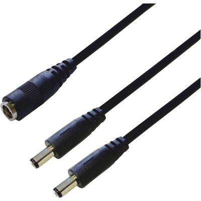 BKL Electronic 075923 Distributeur DC prise basse tension - prise DC femelle 5,5 mm 2,5 m, Câble + prise électronique, Noir BKL Electronic 075923 Distributeur DC prise basse tension - prise DC femelle 5,5 mm 2,5 m, Câble + prise électronique, Noir