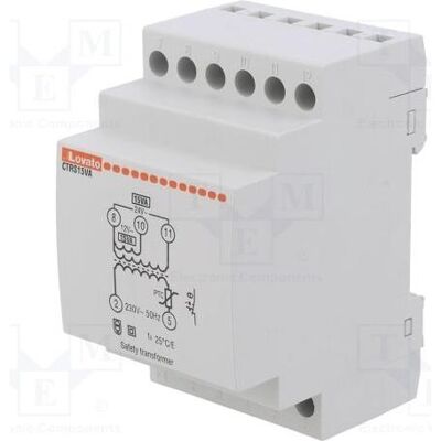 Lovato Transformateur : alimentation secteur 15 VA, 230 V CA, 12 V, 24 V. Câbles : bornier, Transformateur Lovato Transformateur : alimentation secteur 15 VA, 230 V CA, 12 V, 24 V. Câbles : bornier, Transformateur