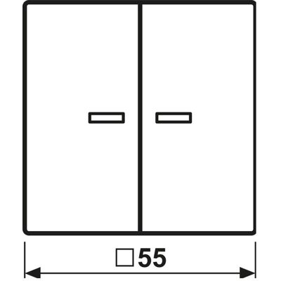JUNG, Interrupteurs éclairage + volets électriques, BTAS17102PWW HOME Bouton-poussoir double JUNG, Interrupteurs éclairage + volets électriques, BTAS17102PWW HOME Bouton-poussoir double