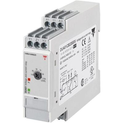 Carlo Gavazzi Relais de surveillance de phase 230V 1 inverseur 8A borne à vis IP20 DUA01, Relai Carlo Gavazzi Relais de surveillance de phase 230V 1 inverseur 8A borne à vis IP20 DUA01, Relai