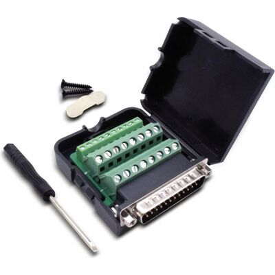 Quadrios 2010C258 Connecteur D-Sub - 25 Broches, Noir, Montage Vertical Quadrios 2010C258 Connecteur D-Sub - 25 Broches, Noir, Montage Vertical
