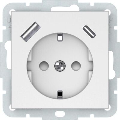 Vila, Prise de courant, SOCKET+USB-A+C WMAT RP16-002-22/A+C QR Vila, Prise de courant, SOCKET+USB-A+C WMAT RP16-002-22/A+C QR