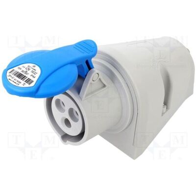 Orno Gniazdo siłowe 16A/3P, 230 VAC, IP44, Câble + prise électronique, Bleu Orno Gniazdo siłowe 16A/3P, 230 VAC, IP44, Câble + prise électronique, Bleu