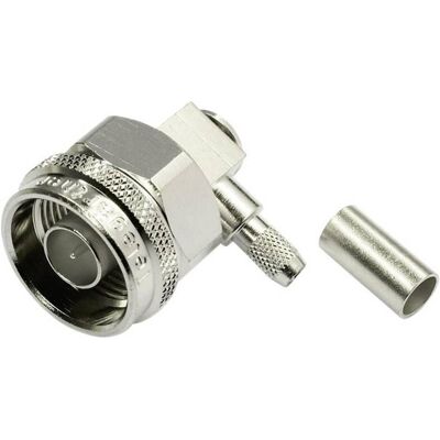 Connecteur coaxial Telegartner J01020A0036 - Mâle, angle 90° - 50Ω - Montage câble Connecteur coaxial Telegartner J01020A0036 - Mâle, angle 90° - 50Ω - Montage câble