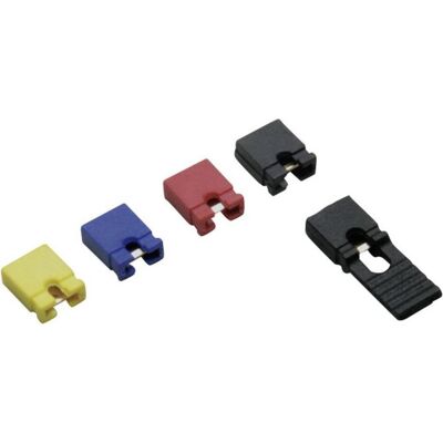 BKL Electronic Set de ponts de codage/d'adressage pas 2.54 mm, Câble + prise électronique, Bleu, Noir, Rouge BKL Electronic Set de ponts de codage/d'adressage pas 2.54 mm, Câble + prise électronique, Bleu, Noir, Rouge