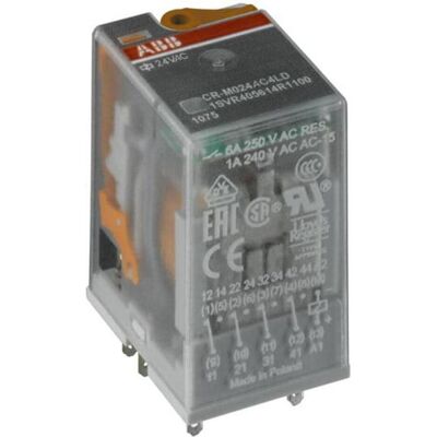 ABB CR-M230AC3 Relais d'interface enfichable 3 We, A1-A2 = 230 V CA, 250 V/10 A 1SVR405612R3000, Relai ABB CR-M230AC3 Relais d'interface enfichable 3 We, A1-A2 = 230 V CA, 250 V/10 A 1SVR405612R3000, Relai